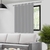 Cortina Blecaute Blackout Película Cinza Corta Luz com Alça - 140x140cm