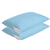 Kit Capa Colchão Solteiro Com Zíper + 2 Capas Travesseiro Com Zíper - Azul - BD Utility Home