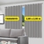 Cortina Blecaute Blackout Película Cinza com Alça para Bastão Varão Quarto Sala Escritório - Vários Tamanhos - BD Utility Home