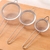 Kit 3 Peneiras de Aço Cozinha 3 Tamanhos Medidas: 7, 8 e 10 cm Aço Inox