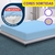 Capa Protetora de Cama Colchão Casal Com Elástico Anti-ácaro Resistente 138x188x18cm Cores Variadas
