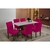 Kit 06 Capas de Cadeira de Mesa Jantar em Malha Com Elástico - Super Luxo - Diversas Cores