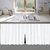 Cortina de Pia Cozinha Branca 100% PVC Antimofo 138x80cm