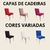 Kit 04 Capas de Cadeira de Mesa Jantar em Malha Com Elástico - Super Luxo - Diversas Cores - comprar online