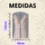 Capa Protetora Para Roupa Vestido e Terno Proteção Total 60x130cm - Frente em Cristal Transparente na internet