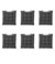 Kit 06 Almofadas Assentos de Cadeira Futton Futon 40x40cm Cores Diversas na internet