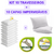 Kit 10 Travesseiros + 10 Capas Protetoras Fronhas Travesseiro Impermeáveis com Zíper