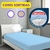 Capa Protetora de Cama Colchão Solteiro Com Elástico Anti-ácaro Resistente 88x188x18cm Cores Variadas