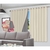 Cortina Blecaute para Quarto ou Sala c/ Voil Corta luz 100% PVC 280x260cm Com Ilhós para Varão