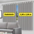 Cortina Blecaute Blackout Película Cinza com Ilhós para Bastão Varão Quarto Sala Escritório - Vários Tamanhos - BD Utility Home
