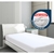 Capa Protetora de Cama Colchão Solteiro Com Elástico Anti-ácaro Resistente 88x188x18cm Cores Variadas - BD Utility Home