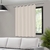 Cortina Blecaute Blackout Dupla Face Bege Corta Luz Branca com Alça - 140x140cm