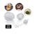 Kit 3 Peneiras de Aço Cozinha 3 Tamanhos Medidas: 7, 8 e 10 cm Aço Inox - BD Utility Home