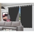 Cortina Blecaute para Quarto ou Sala c/ Voil Corta luz 100% PVC 280x260cm Com Ilhós para Varão - comprar online