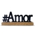 Palavras decorativas - Enfeite MDF - Amor Fé #Amor - 19.7cm x 3.8cm x 10.8cm - loja online