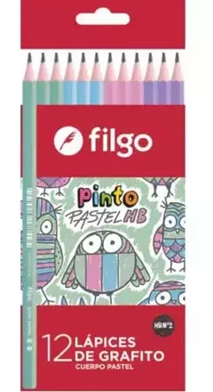 Lápiz Negro HB Filgo Pastel