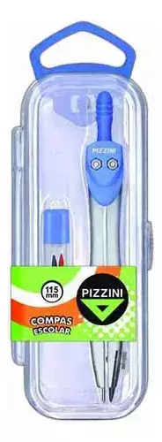 Compás metálico Pizzini con estuche - comprar online