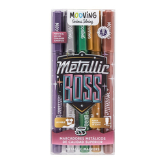 Marcadores Mooving Metallic Boss