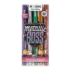 Marcadores Mooving Metallic Boss
