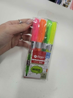 Resaltadores Filgo Flúo x4