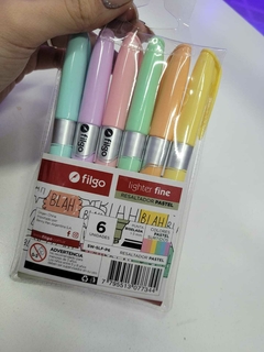 Resaltadores Filgo Pastel x6 - comprar online