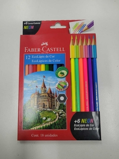 Lapices Faber Castell x12 + 6 lápices neon