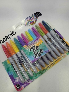 Marcadores Permanentes Sharpie Tie Dye x12