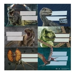 Etiquetas Mooving Jurassic World x12
