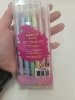 Marcadores Mooving Pastel con Glitter - comprar online