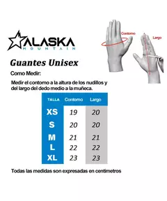 Guantes Liner Alaska Blazer Unisex - tienda online