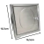 Saboneteira De Embutir Na Parede DE Aço Inox Para Banheiro e Cozinha 15x15cm - comprar online