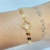 Pulseira trevo medalhinha