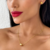 Conjunto bolinha dourado