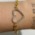Pulseira inspiração coração na internet
