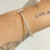 Bracelete aberto coração duplo na internet