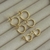 Trio de argolas folheadas a ouro. - comprar online