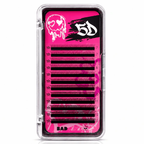 Cílios Bad Pink 5D Curvatura M Fox