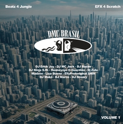 Vinil 7" Compacto EFX 4 Scratch - Beatz 4 Jungle DMC Brasil 2023 - Volume 1 Vinil Cinza Novo