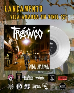 Lp Trágico Vida Amarga Vinil Transparente Nacional Novo