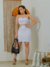 Vestido Curto Vazado na internet