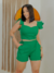 Imagem do Conjunto Alfaiataria Shorts e Blusa Babados Amarração