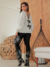 Imagem do Blusa Tricot Londres Ombro Decote Costas com Laços em Broche Removivel