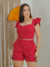 Conjunto Alfaiataria Shorts e Blusa Babados Amarração - loja online