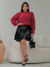 Blusa Tricot Londres Ombro Decote Costas com Laços em Broche Removivel - loja online