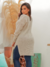 Imagem do Blusa Tricot Estilo Mullet Longa Atrás Ponto Fang Vest Legging