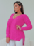Blusa Tricot Estilo Mullet Longa Atrás Ponto Fang Vest Legging - Japa Modas & Tricot