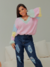 Blusa Candy Tricot Angorá Manga Longa na internet