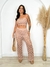 Conjunto Tricot Saida de Praia 3 peças top cropped calça e shortinho - comprar online