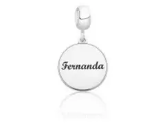 Berloque medalha personalizada
