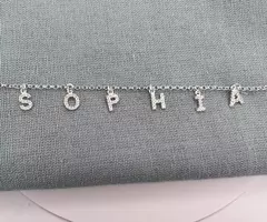 Choker letras - até 10 letras